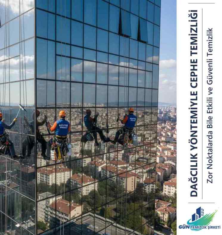 Dağcılık yöntemiyle cephe temizliği hizmetleri