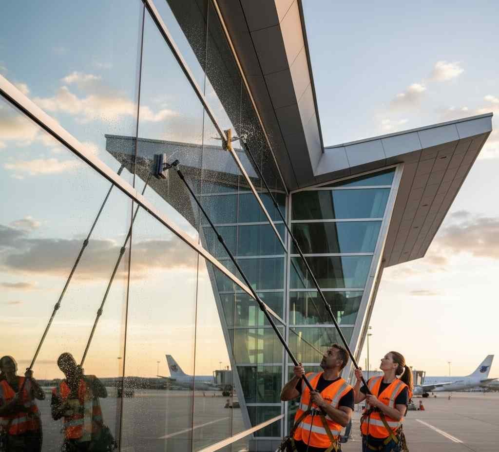 Dış cephe cam temizlik çalışmaları