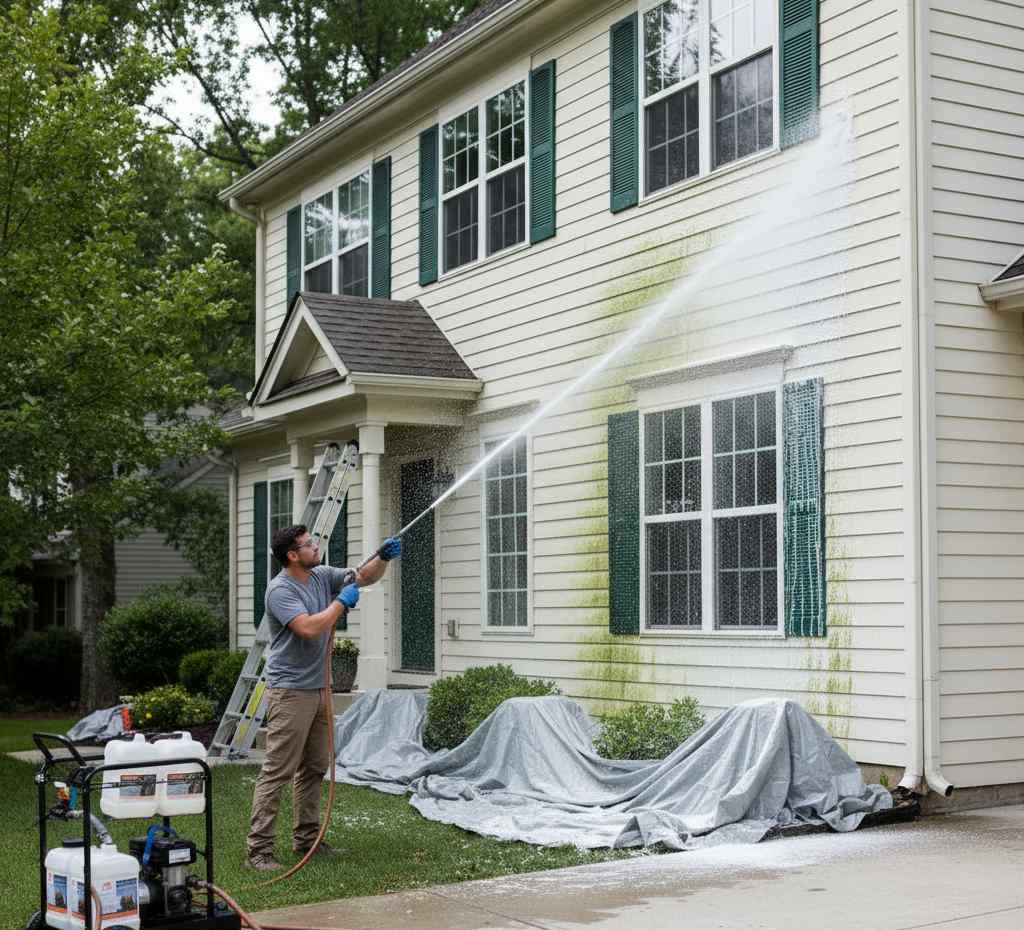 Profesyonel düşük basınçlı yıkama (soft washing) hizmetleri: Gün Temizlik Şirketi