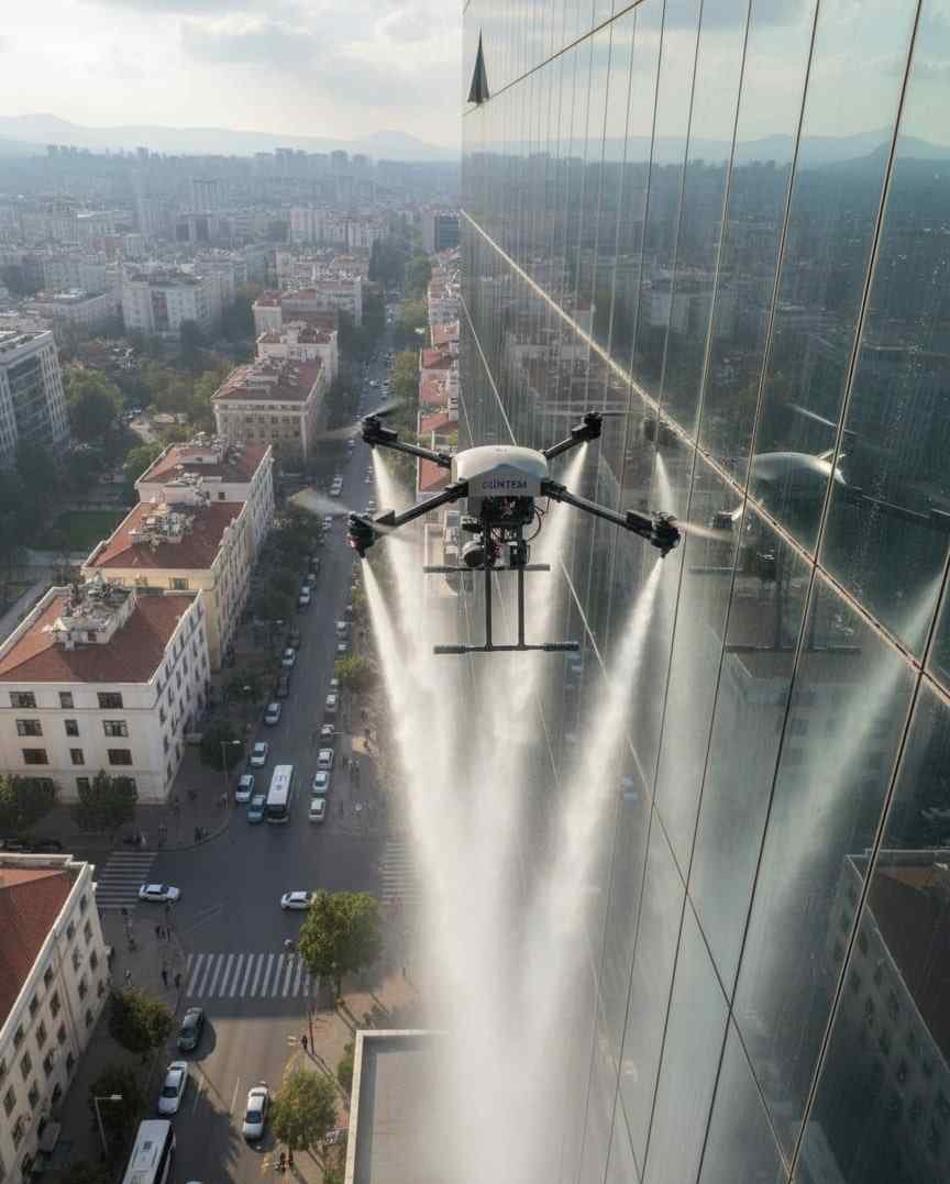 Modern yöntemlerle endüstriyel dış cephe temizlik hizmetleri