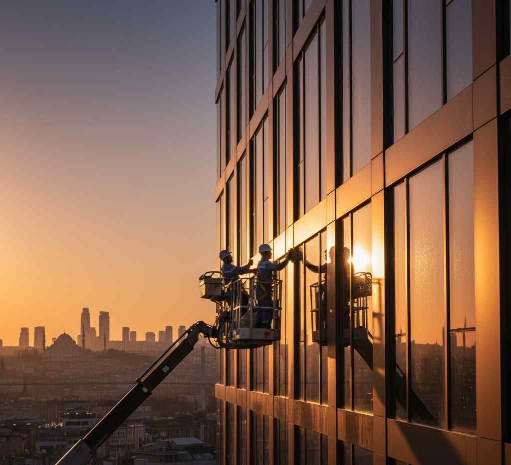 Sepetli vinç ile kompozit temizliği hizmeti