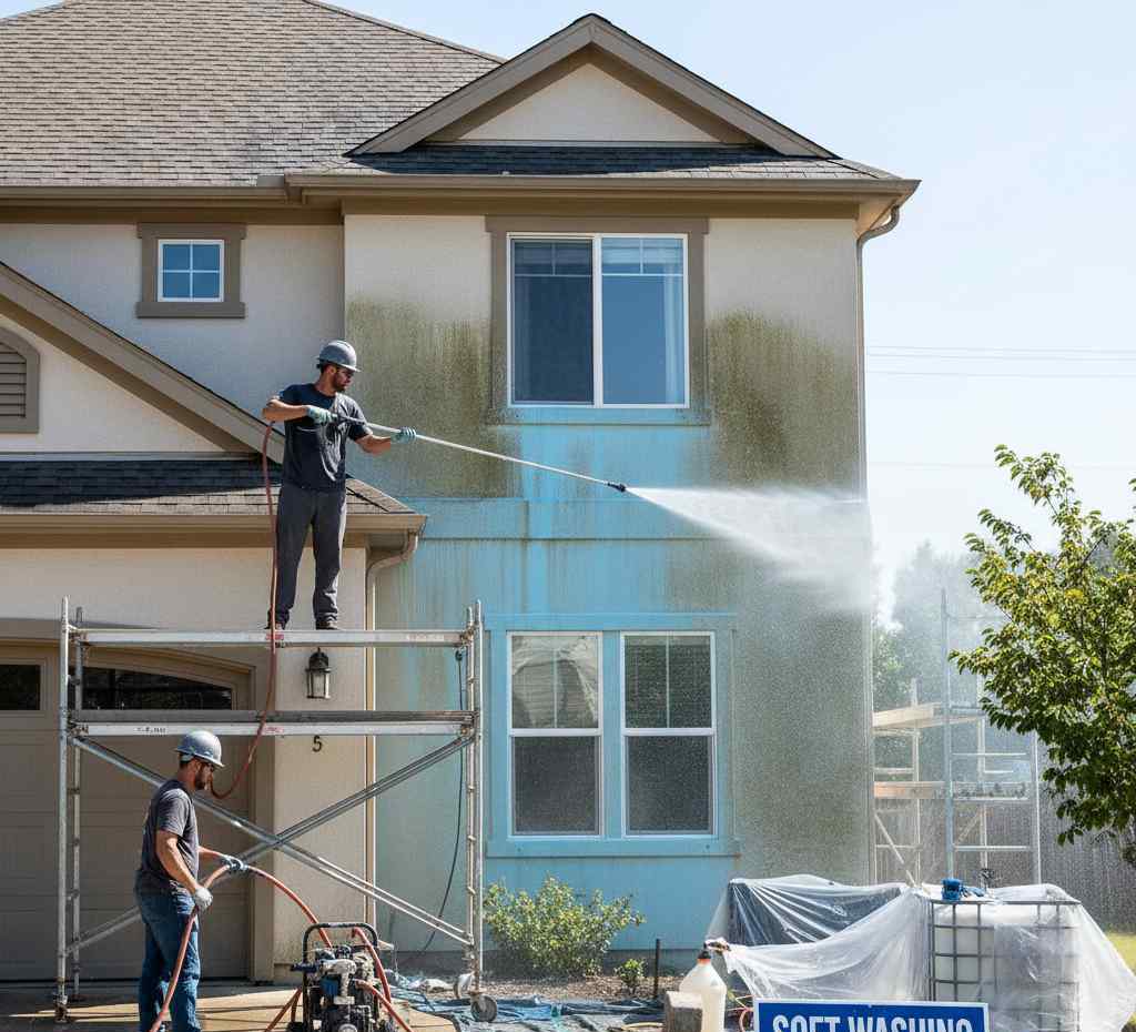 Soft Washing dış cephe yıkama hizmetleri: Gün Temizlik Şirketi