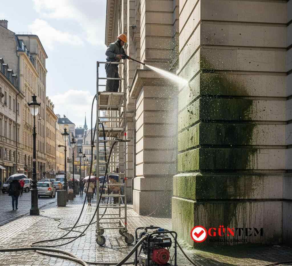 Son teknoloji sistemlerle dış cephe ve cam temizliği çalışmaları