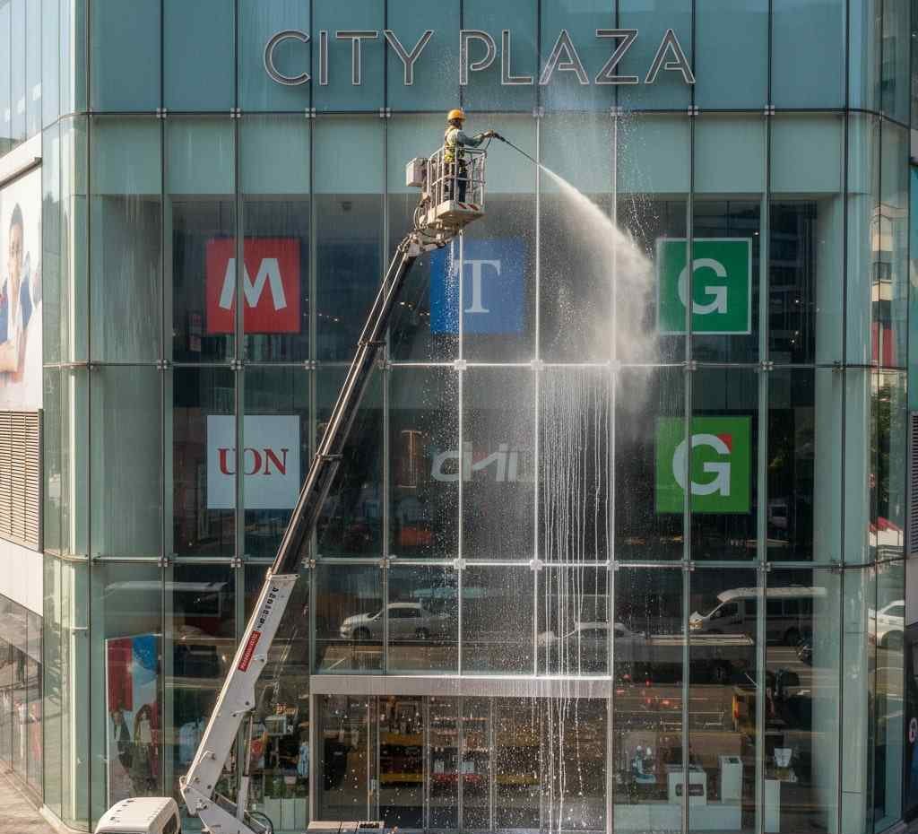 Yüksek basınçlı su ile dış cephe temizliği