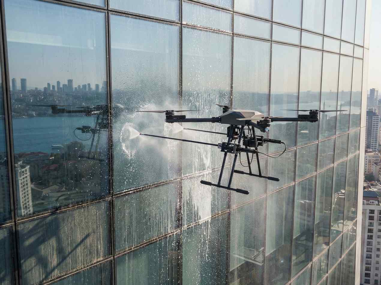 Saf su sistemi ile Kadıköy dış cephe cam temizliği hizmetleri: Gün Temizlik Şirketi