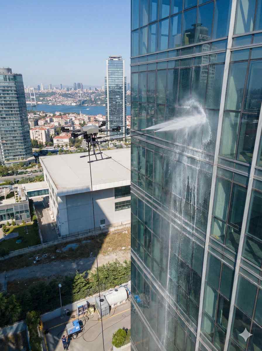 Drone ile Çatalca dış cephe temizliği hizmetleri: Gün Temizlik Şirketi