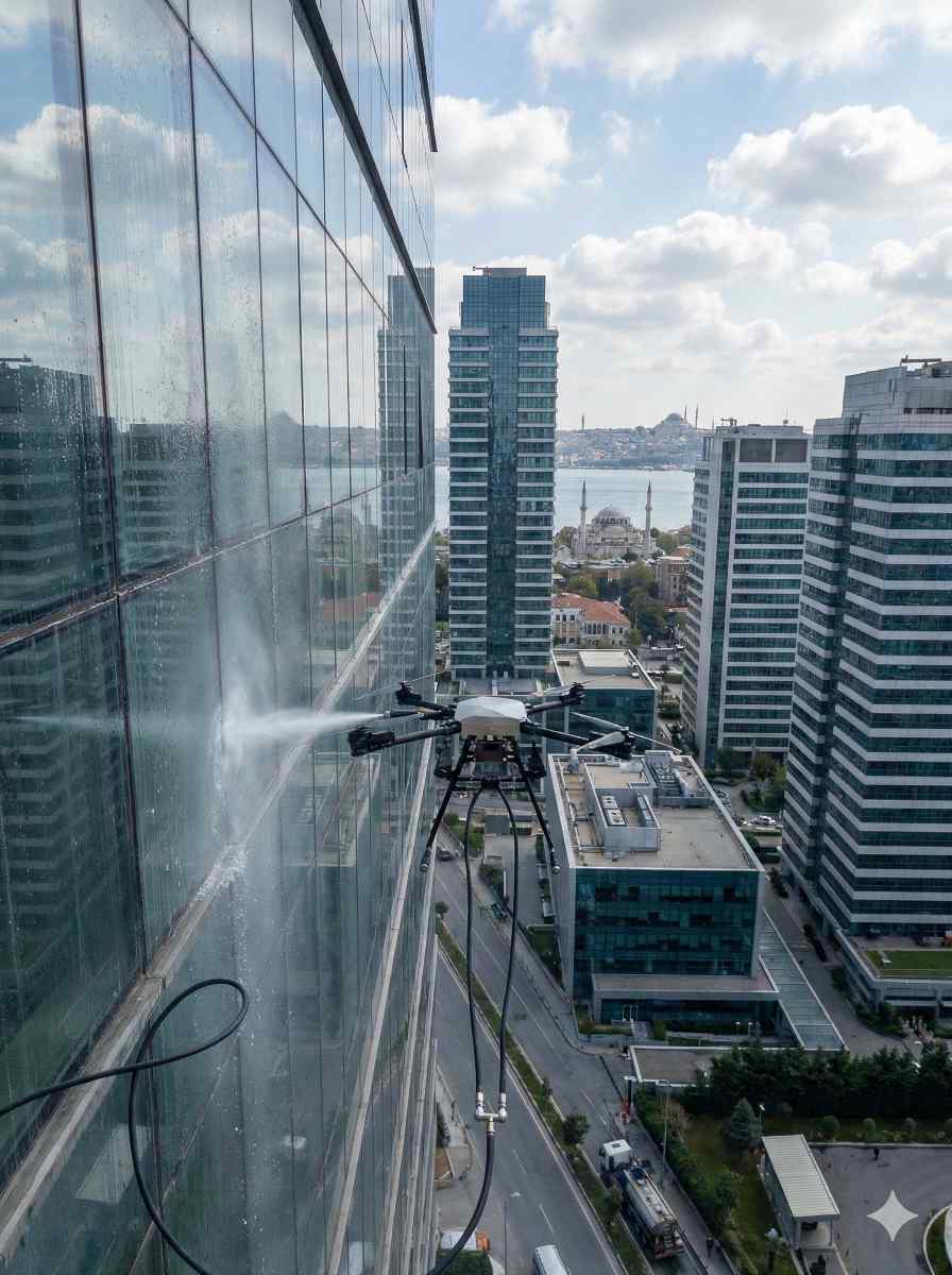 Drone ile Eyüpsultan dış cephe temizliği hizmetleri: Gün Temizlik Şirketi