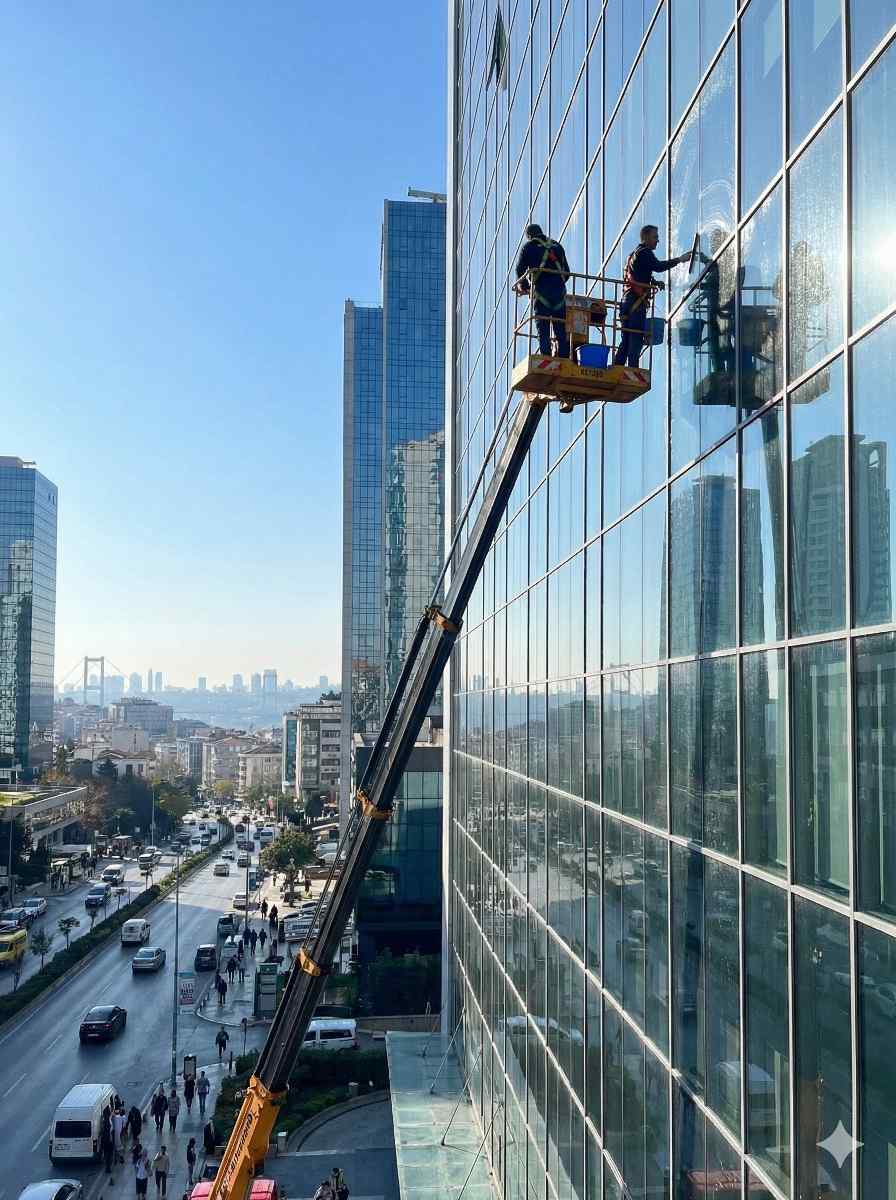 Sepetli platform ile Eyüpsultan dış cephe temizliği hizmetleri: Gün Temizlik Şirketi