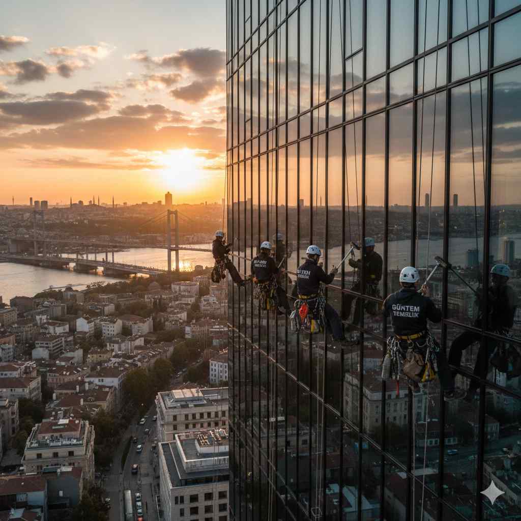 Dağcılık ile Fatih dış cephe cam temizliği hizmetleri: Gün Temizlik Şirketi
