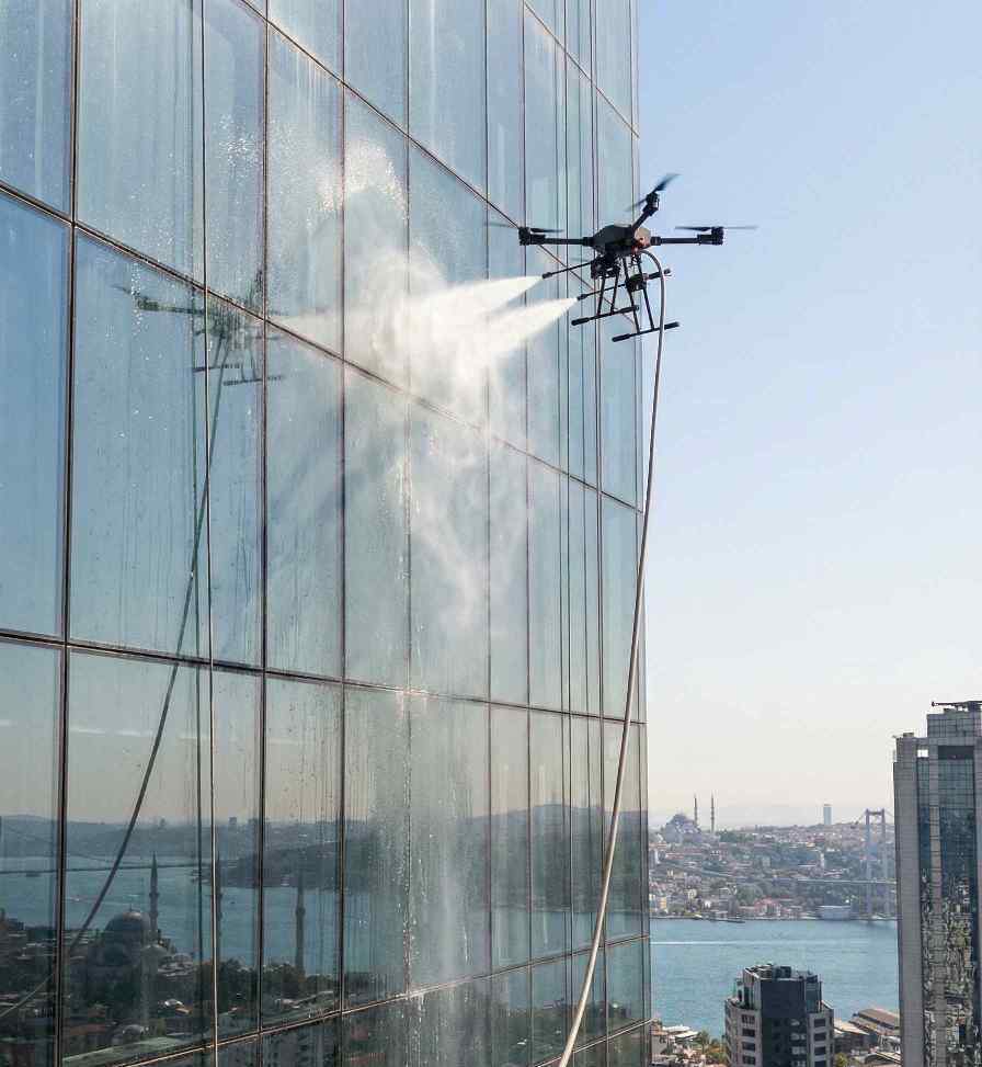 Drone ile Kağıthane dış cephe temizliği hizmetleri: Gün Temizlik Şirketi