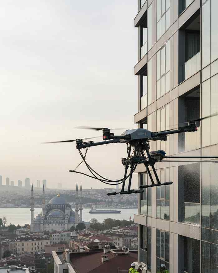 Drone ile Silivri dış cephe temizliği hizmetleri