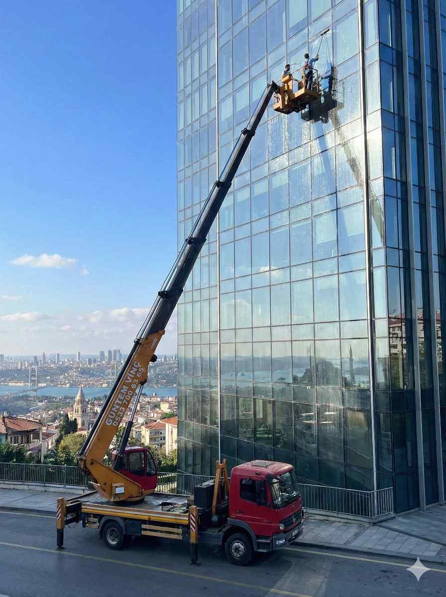 Vinçle Gaziosmanpaşa dış cephe camtemizliği hizmetleri: Gün Temizlik Şirketi