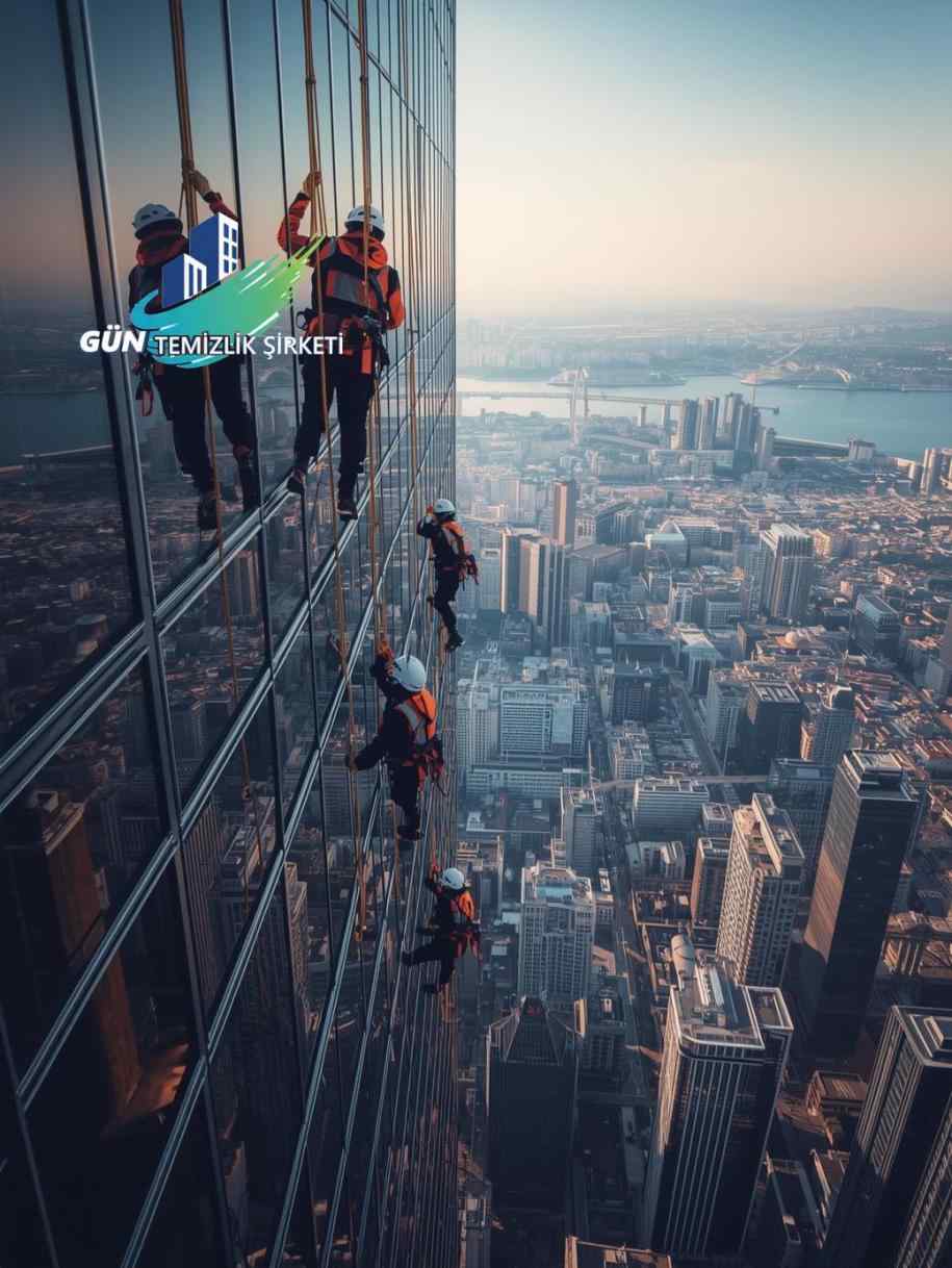 Endüstriyel dağcılık ile Kayaşehir dış cephe cam temizliği hizmetleri
