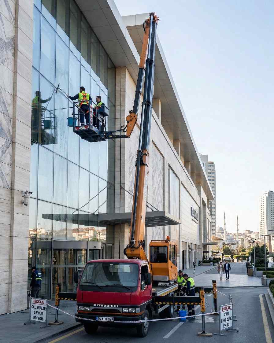 Sepetli vinçle Fındıkzade dış cephe temizliği hizmetleri