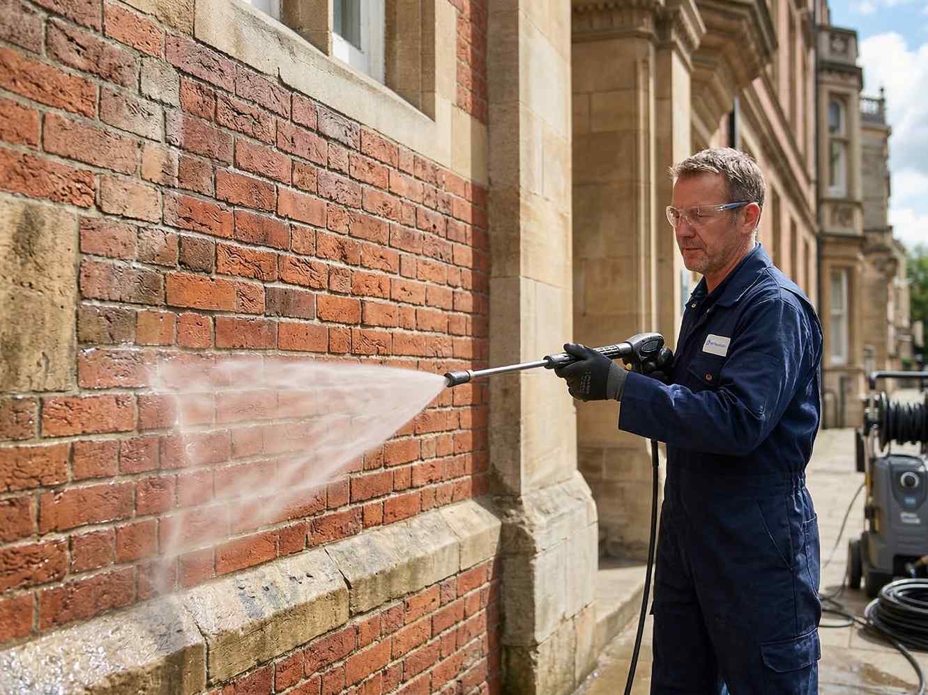 Yüksek basınçlı taş ve tuğla dış cephe temizliği hizmetleri