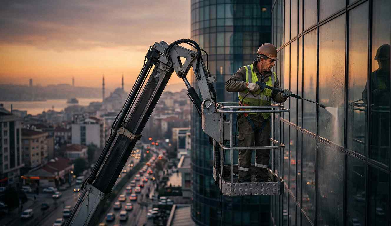 Alüminyum Kompozit Panel Cephe Temizliği Çalışmaları