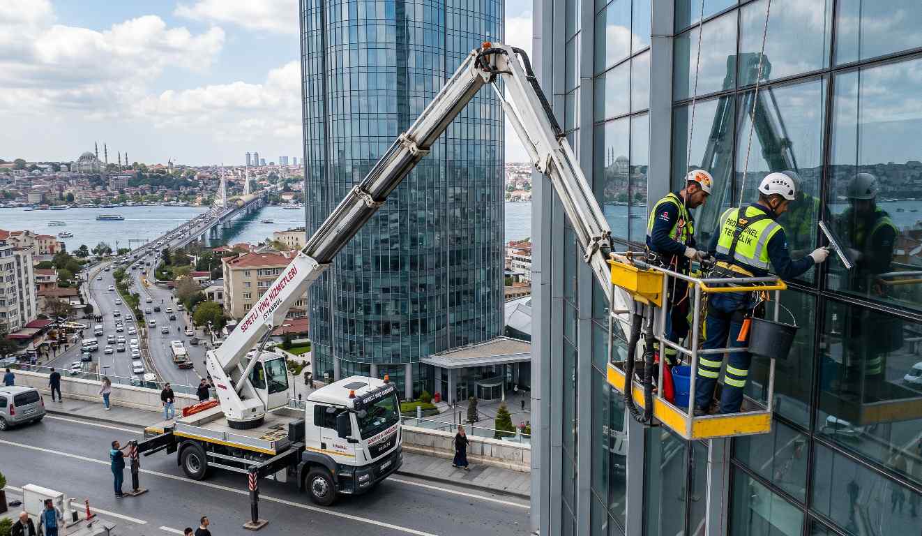 Halkalı dış cephe ve cam temizlik hizmeti