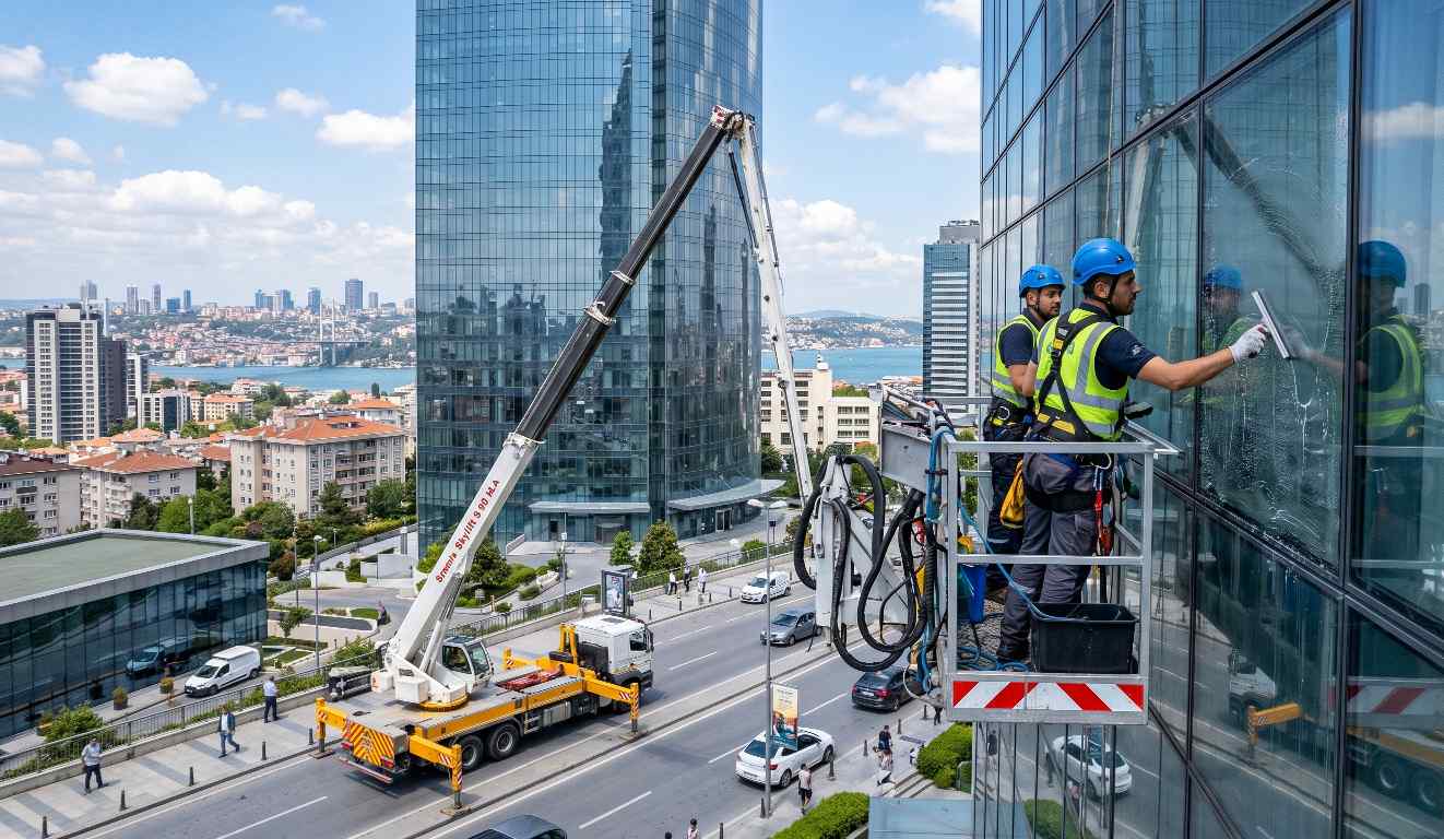 Profesyonel dış cephe temizlik firması çalışmaları