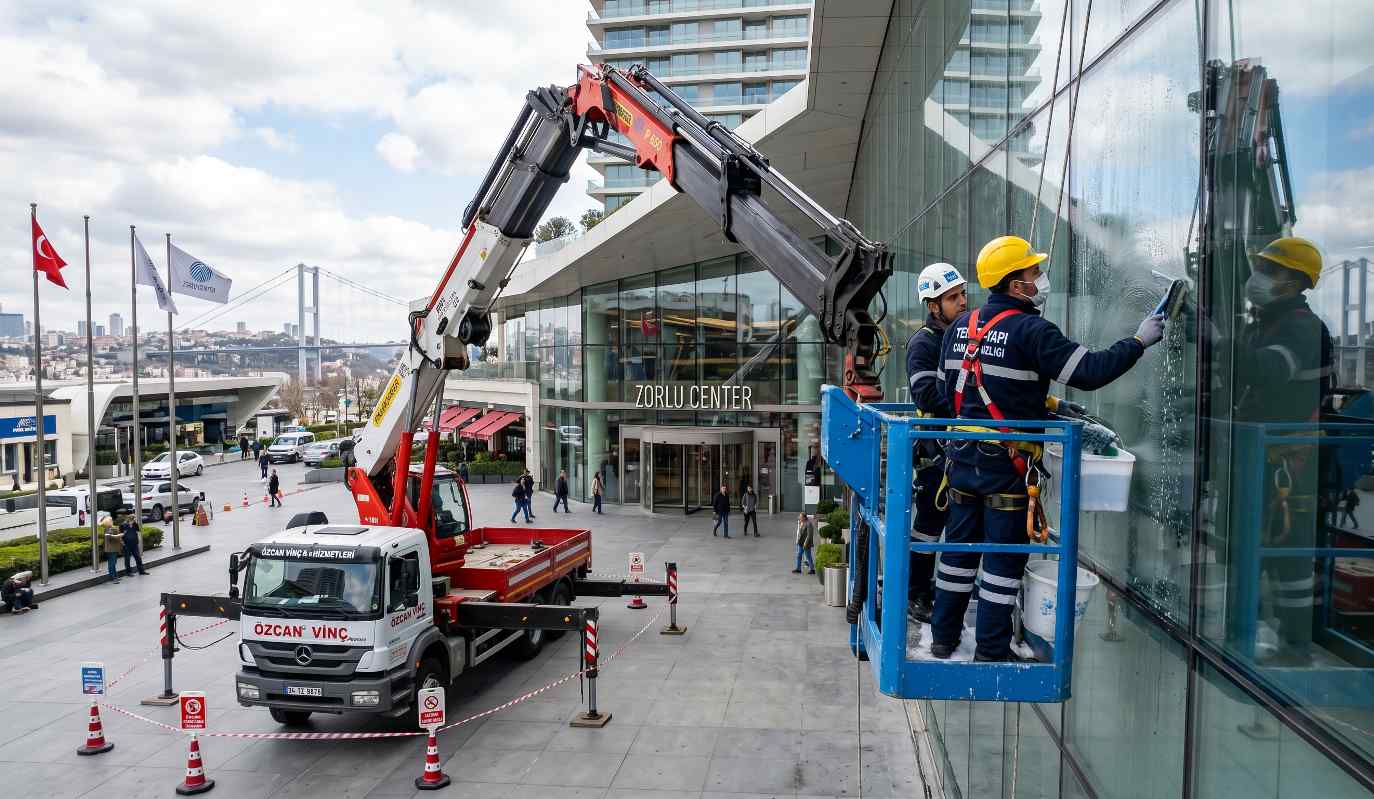 Ümraniye'de profesyonel dış cephe cam temizliği hizmetleri